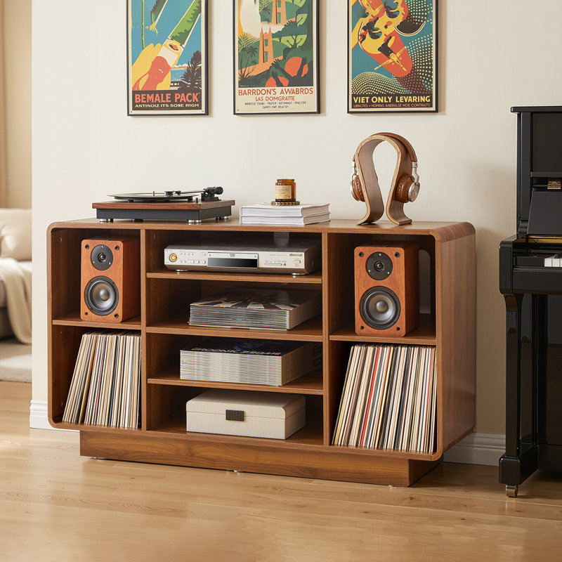 George Oliver Large Record Player Stand & Reviews | Wayfair